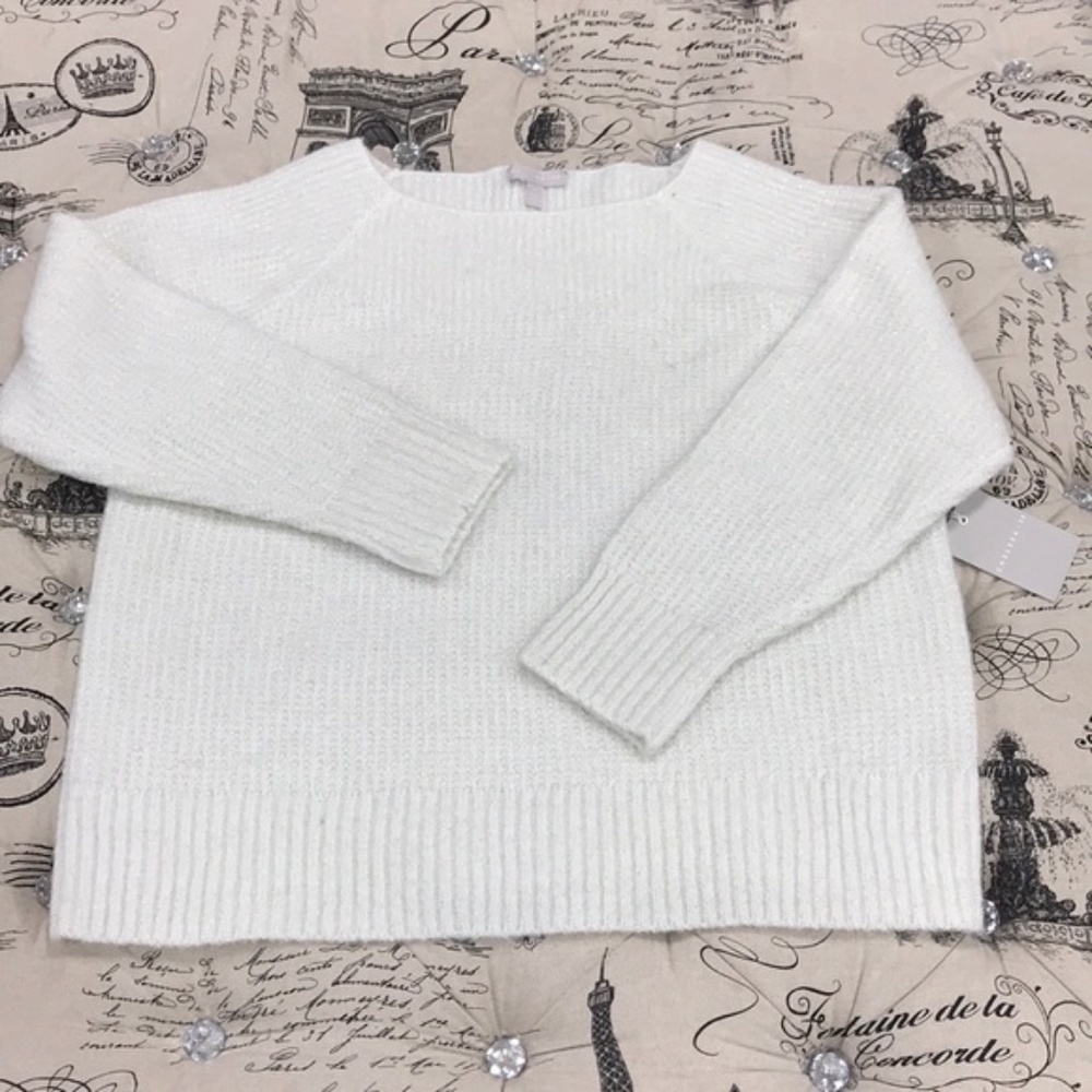 CHELSEA28 Rib Metallic Sweater - Picture 3 of 7